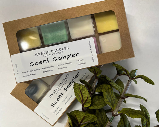Wax Melt Sampler, Colored and Scented with a variety of scents