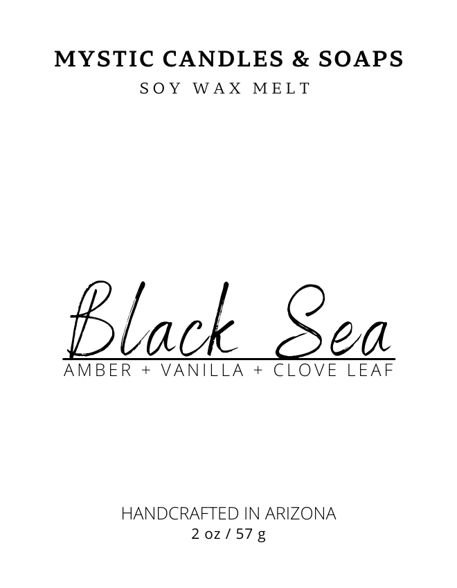 Black Sea Soy Wax Melt - Mystic Candles and Soaps LLC