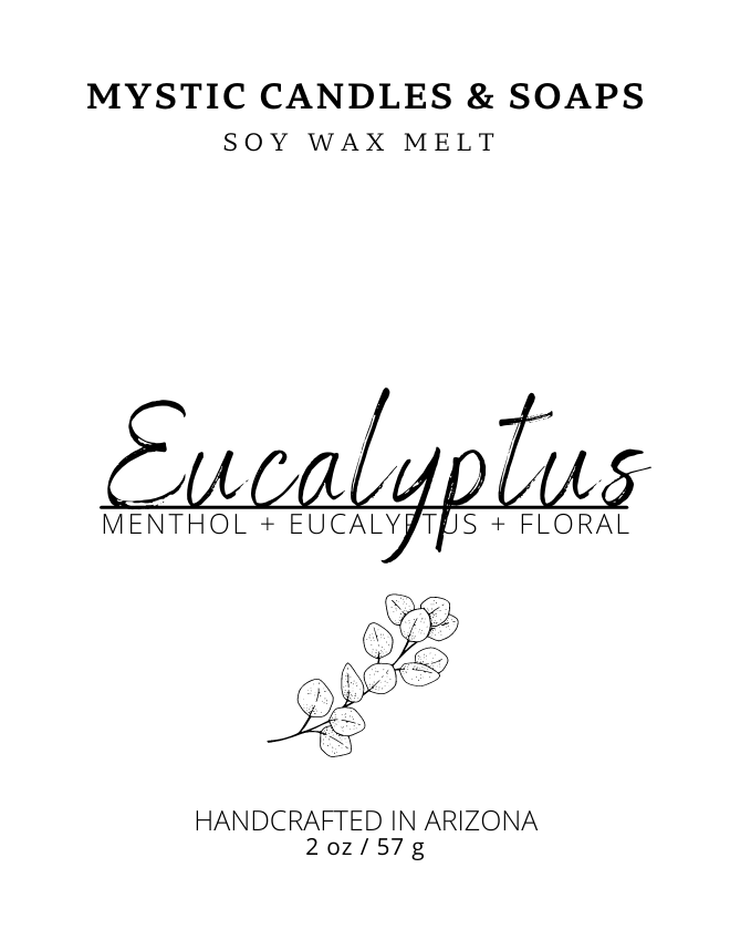 Eucalyptus Soy Wax Melt - Mystic Candles and Soaps LLC