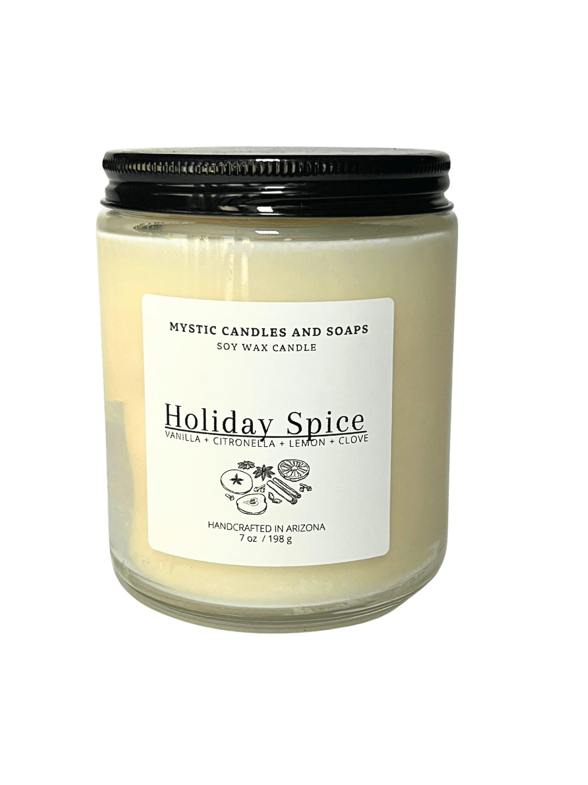 Holiday Spice Candle - Mystic Candles and Soaps LLC