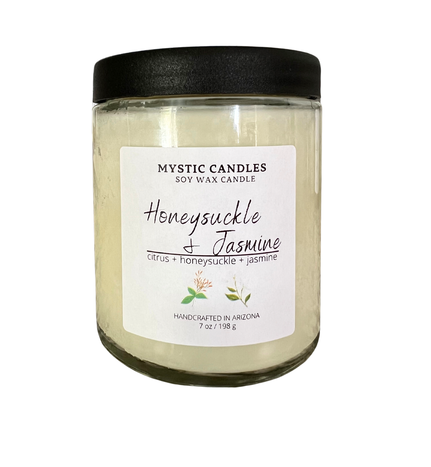 Honeysuckle & Jasmine Candle - Mystic Candles and Soaps LLC