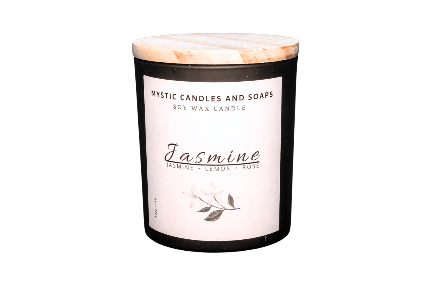 Jasmine Scented soy wax candle