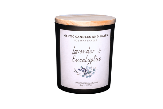 Lavender & Eucalpytus Scented soy wax canlde