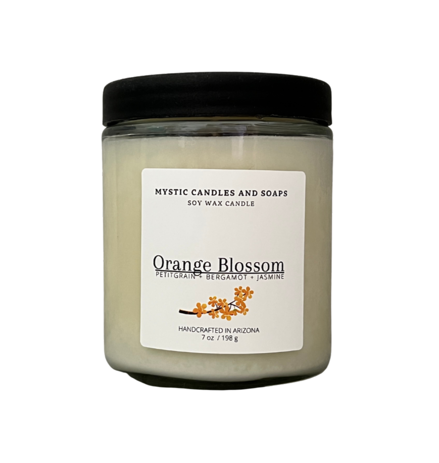 Orange Blossom Candle - Mystic Candles and Soaps LLC