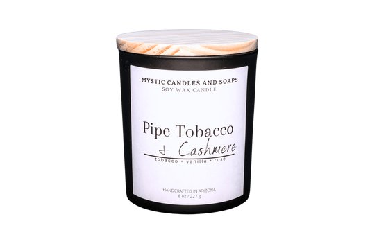 Pipe Tobacco & Cashmere Candle - Mystic Candles