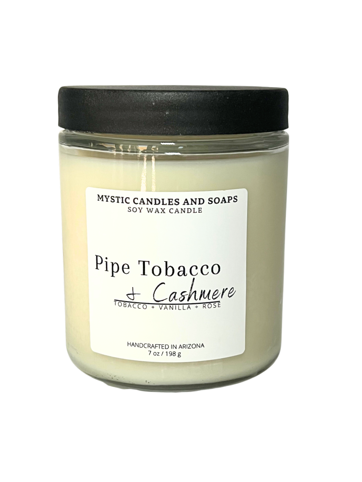 Pipe Tobacco & Cashmere Candle - Mystic Candles and Soaps LLC