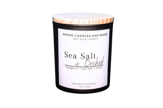 Sea Salt & Orchid Candle - Mystic Candles