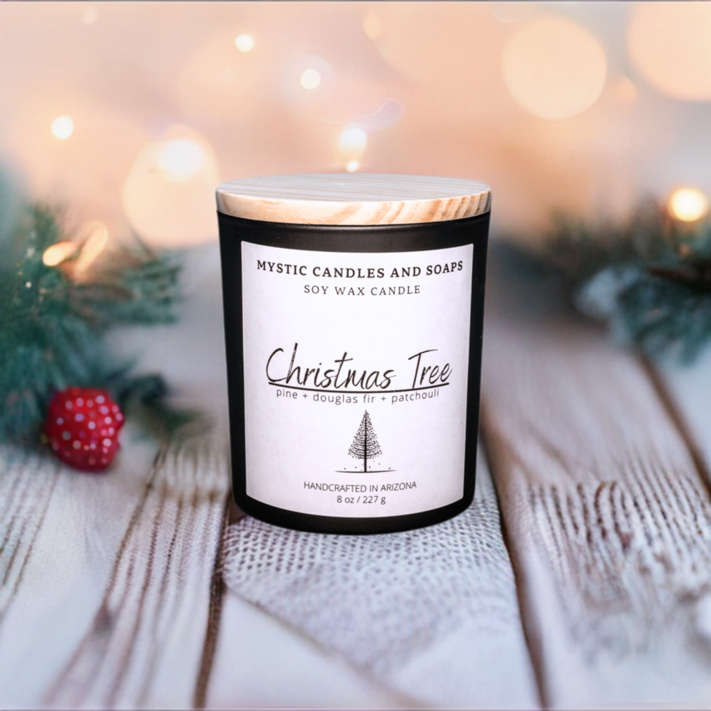 Christmas Tree Highly Scented Handcrafted Soy Wax Candle