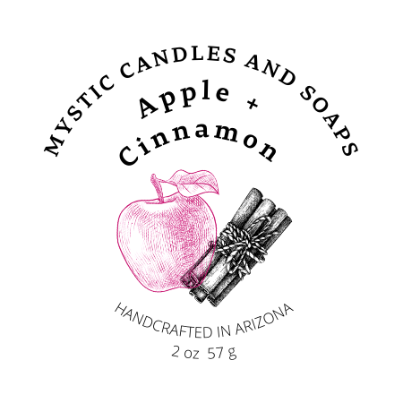 Apple & Cinnamon Flameless Candle - Mystic Candles and Soaps LLC