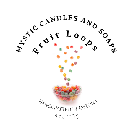 Fruit Loops Flameless Candle - Mystic Candles and Soaps LLC