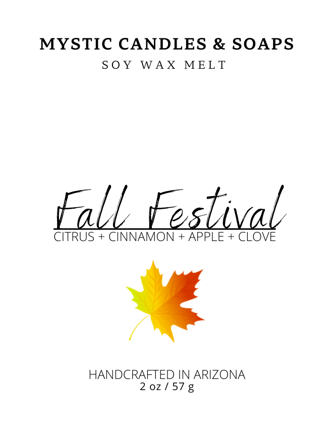Fall Festival Soy Wax Melt - Mystic Candles and Soaps LLC