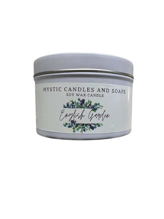 English Garden Flameless Candle - Mystic Candles and Soaps LLC