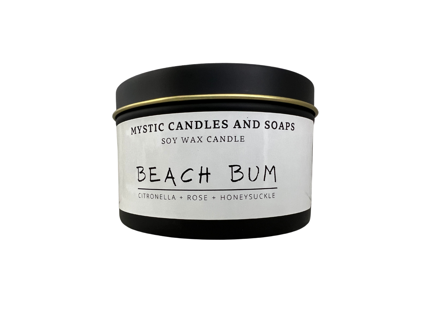 Beach Bum Soy Wax Flameless Candle - Mystic Candles and Soaps LLC