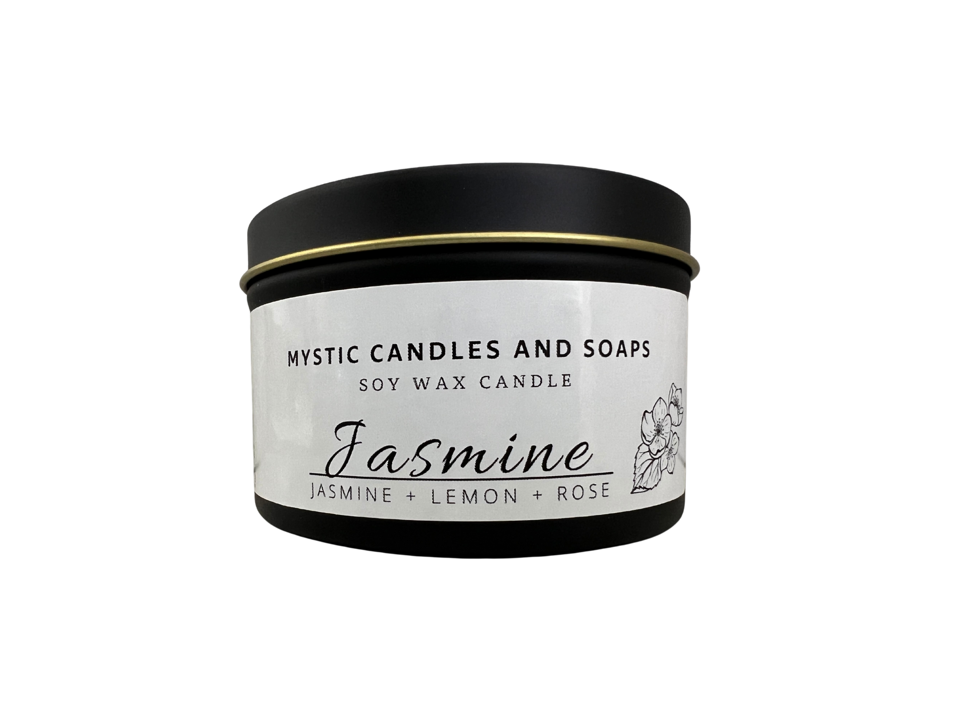 Jasmine Flameless Candle - Mystic Candles and Soaps LLC