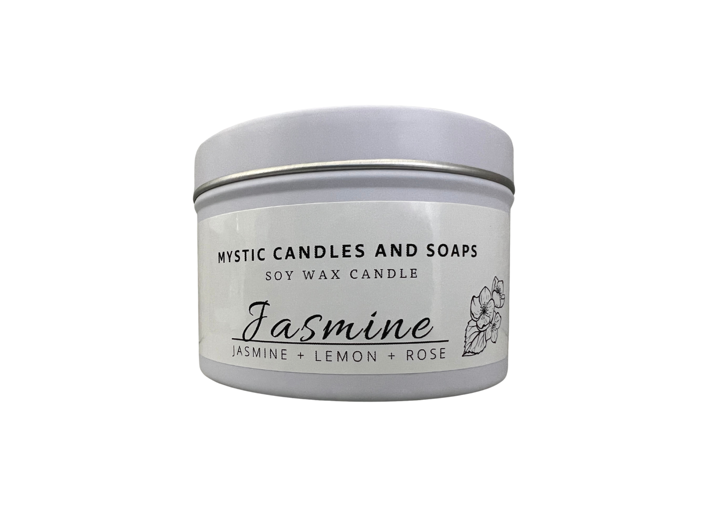 Jasmine Flameless Candle - Mystic Candles and Soaps LLC