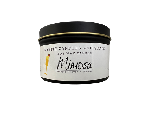 Mimosa Flameless Candle - Mystic Candles and Soaps LLC