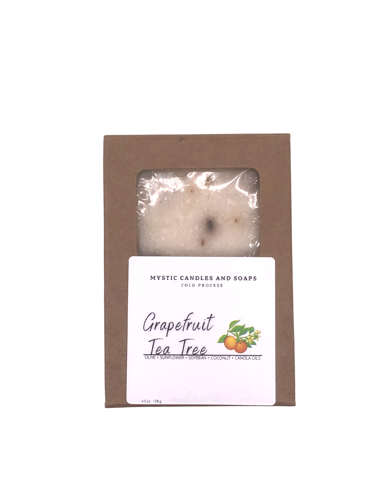 Grapefruit Tea Tree Cold Process Bar Soap - Mystic Candles and Soaps LLC