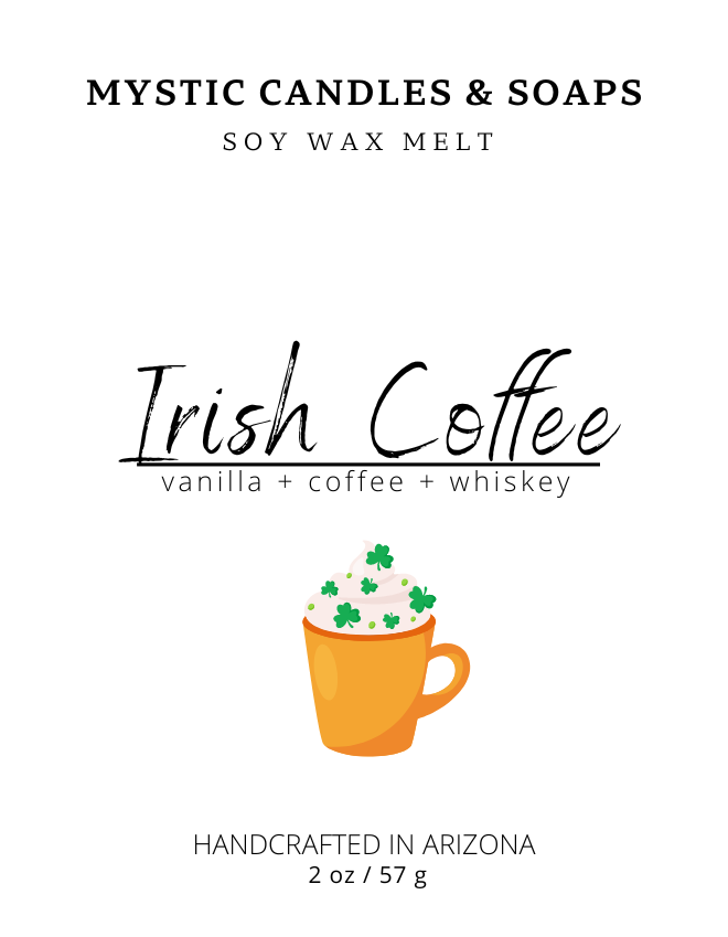 Irish Coffee Soy Wax Melt - Mystic Candles and Soaps LLC