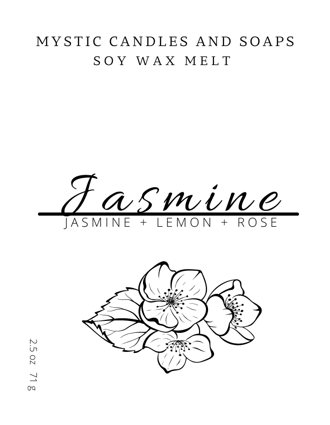 Jasmine Soy Wax Melt - Mystic Candles and Soaps LLC