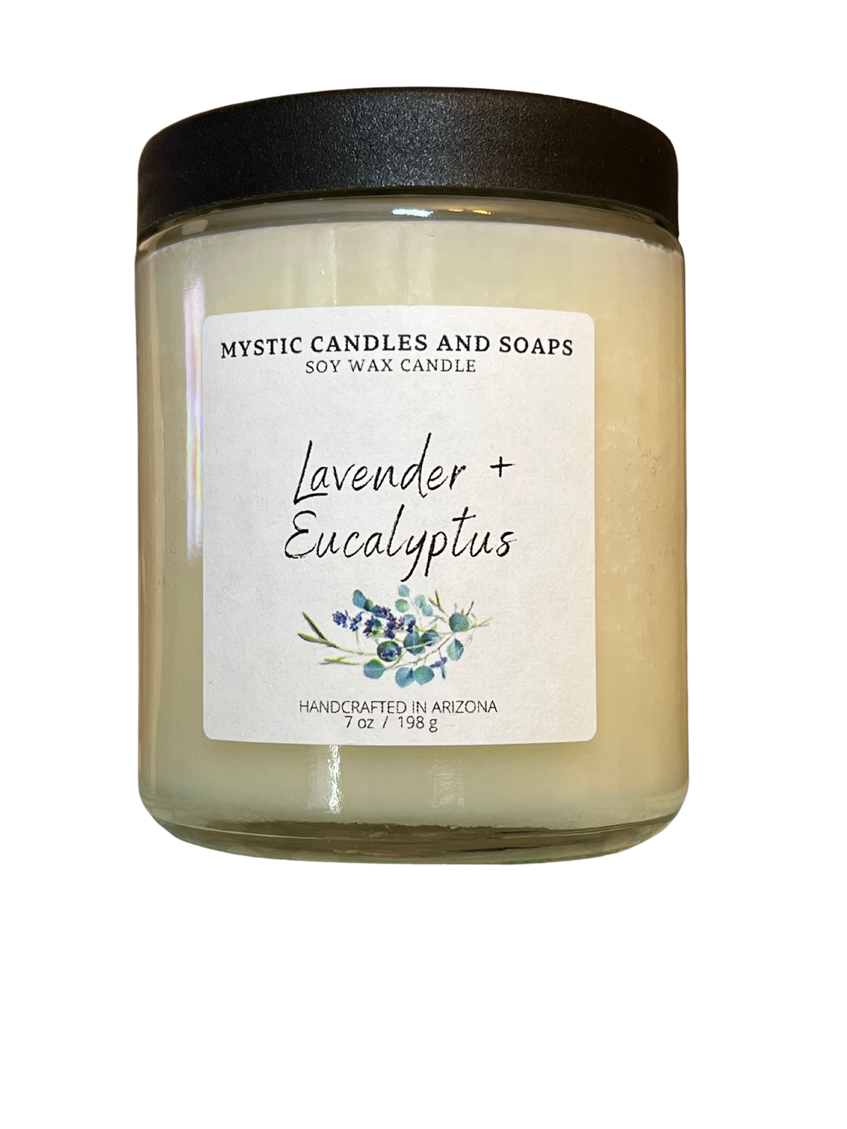 Lavender & Eucalyptus Candle - Mystic Candles and Soaps LLC