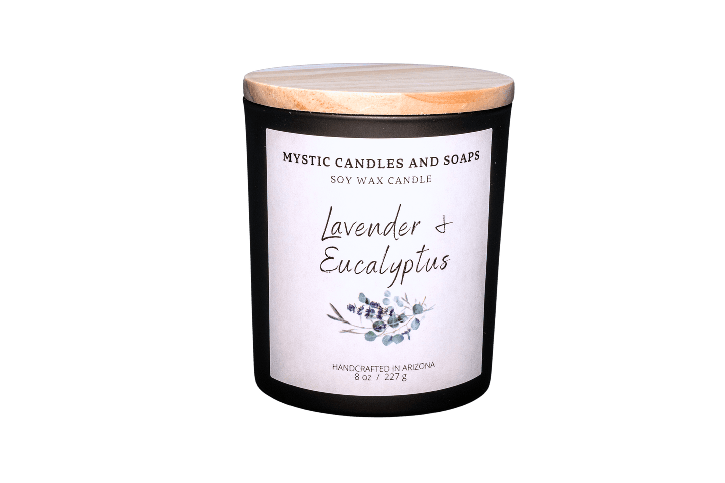 Lavender & Eucalpytus Scented soy wax canlde