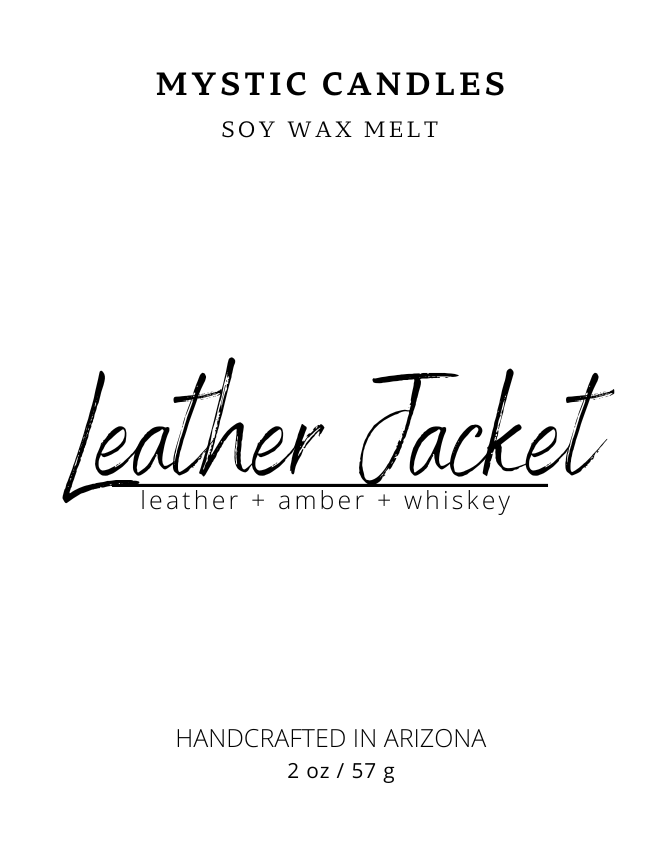 Leather Soy Wax Melt - Mystic Candles and Soaps LLC