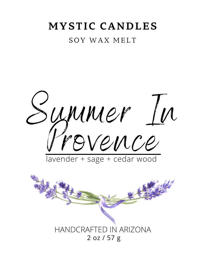 Summer In Provence Soy Wax Melt - Mystic Candles and Soaps LLC