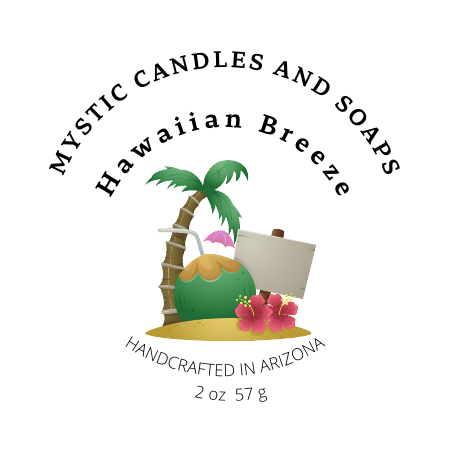 Hawaiian Breeze Flameless Candle - Mystic Candles and Soaps LLC