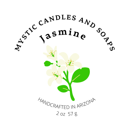 Jasmine Flameless Candle - Mystic Candles and Soaps LLC