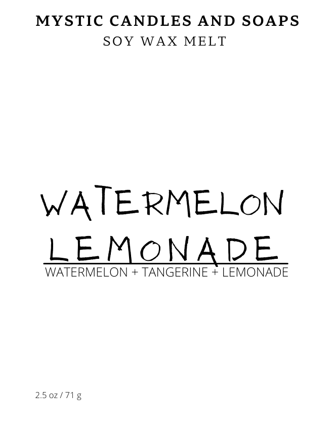 Watermelon & Lemonade Soy Wax Melt - Mystic Candles and Soaps LLC